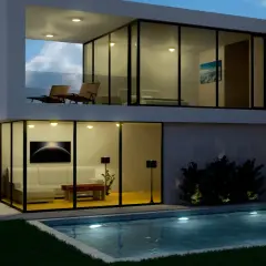 Moderna casa con piscina y zona de barbacoa. Un lugar perfecto para disfrutar de la vida, esto es home.