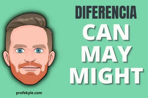 Ilustración de un hombre con barba y ojos azules, junto a las palabras "DIFERENCIA CAN MAY MIGHT".