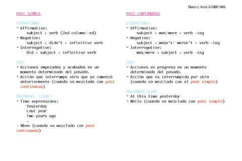 Comparación de past perfect simple vs past simple: estructuras, usos y palabras clave para entender cuándo usar cada uno.