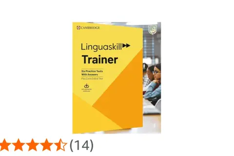 Libro "Linguaskill Trainer" de Cambridge, con seis tests de práctica y un test online extra para preparar el examen Linguaskill.