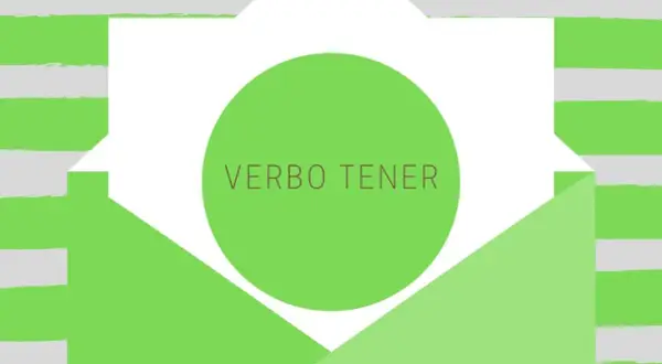 El verbo "tener" en inglés, como "have got" y "has got", se explica en este diseño verde y blanco.