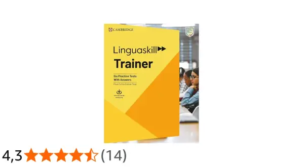 Libro "Linguaskill Trainer" de Cambridge, con seis tests de práctica y un test online extra para preparar el examen Linguaskill.