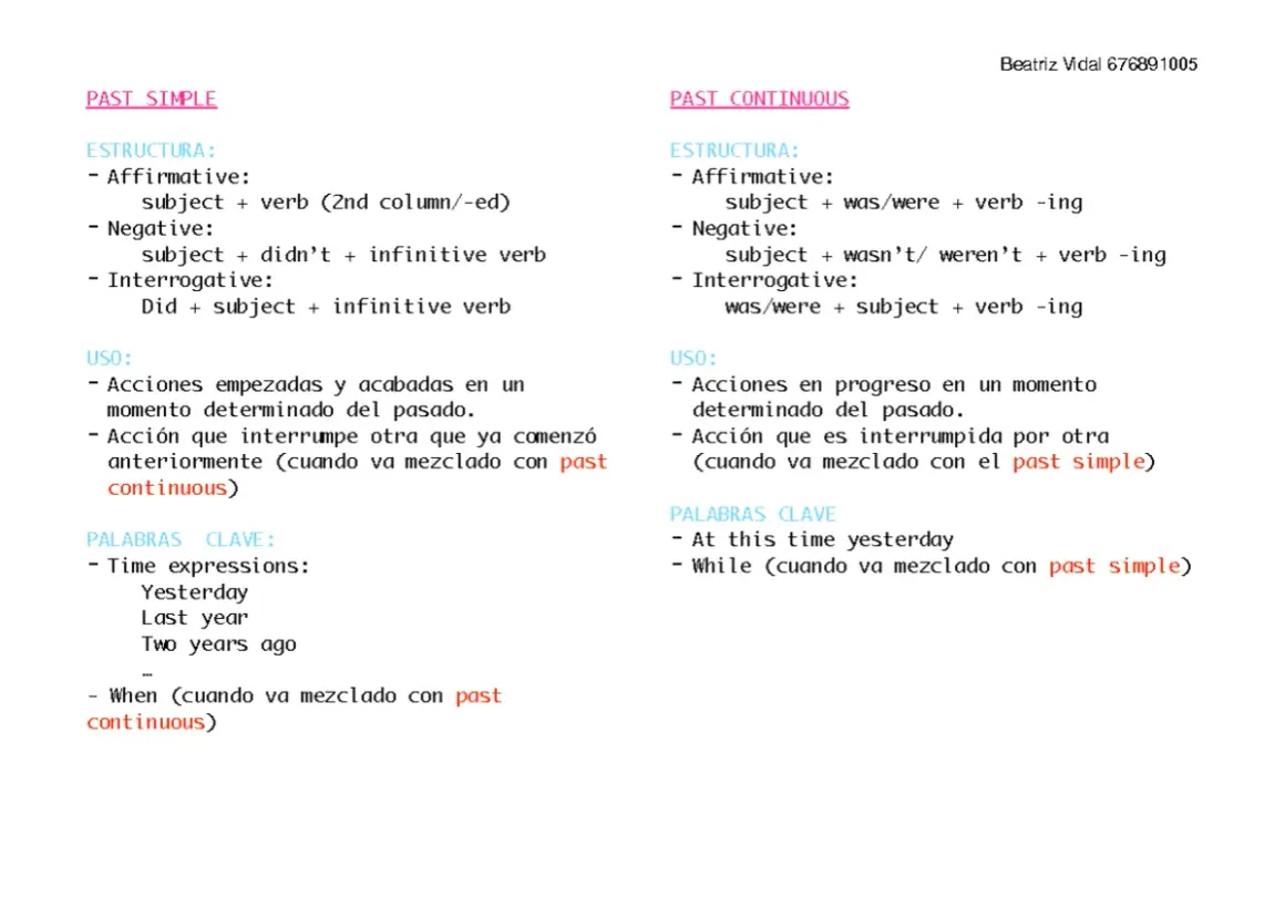 Comparación de past perfect simple vs past simple: estructuras, usos y palabras clave para entender cuándo usar cada uno.