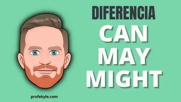 Ilustración de un hombre con barba y ojos azules, junto a las palabras "DIFERENCIA CAN MAY MIGHT".