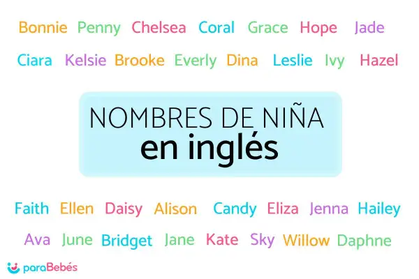 Lista de nombres de niña en inglés como Bonnie, Grace, Faith, Ava y más. Ideal para inspirarte.