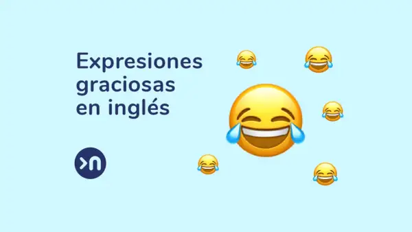 Expresiones graciosas en inglés. Emojis riendo a carcajadas, como si leyeras chistes geniales.